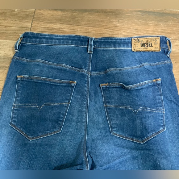 Diesel Jeans Women 29x30 Skinzee-High-Xp Super Slim Skinny High Waist Blue Denim - Picture 8 of 11